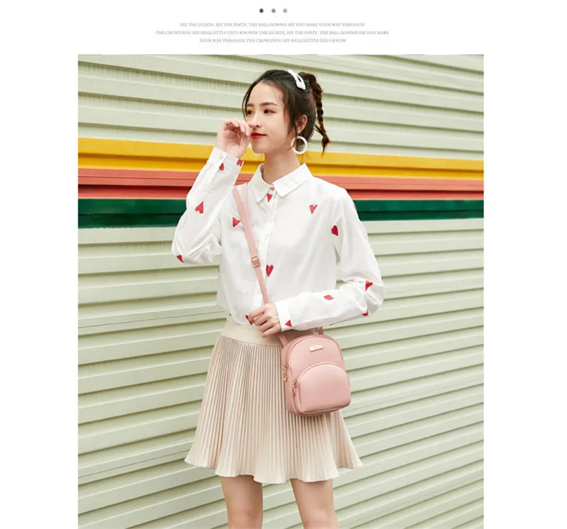 Модный кожаный мини рюкзак PUDCOCO для девочек милый однотонный маленький