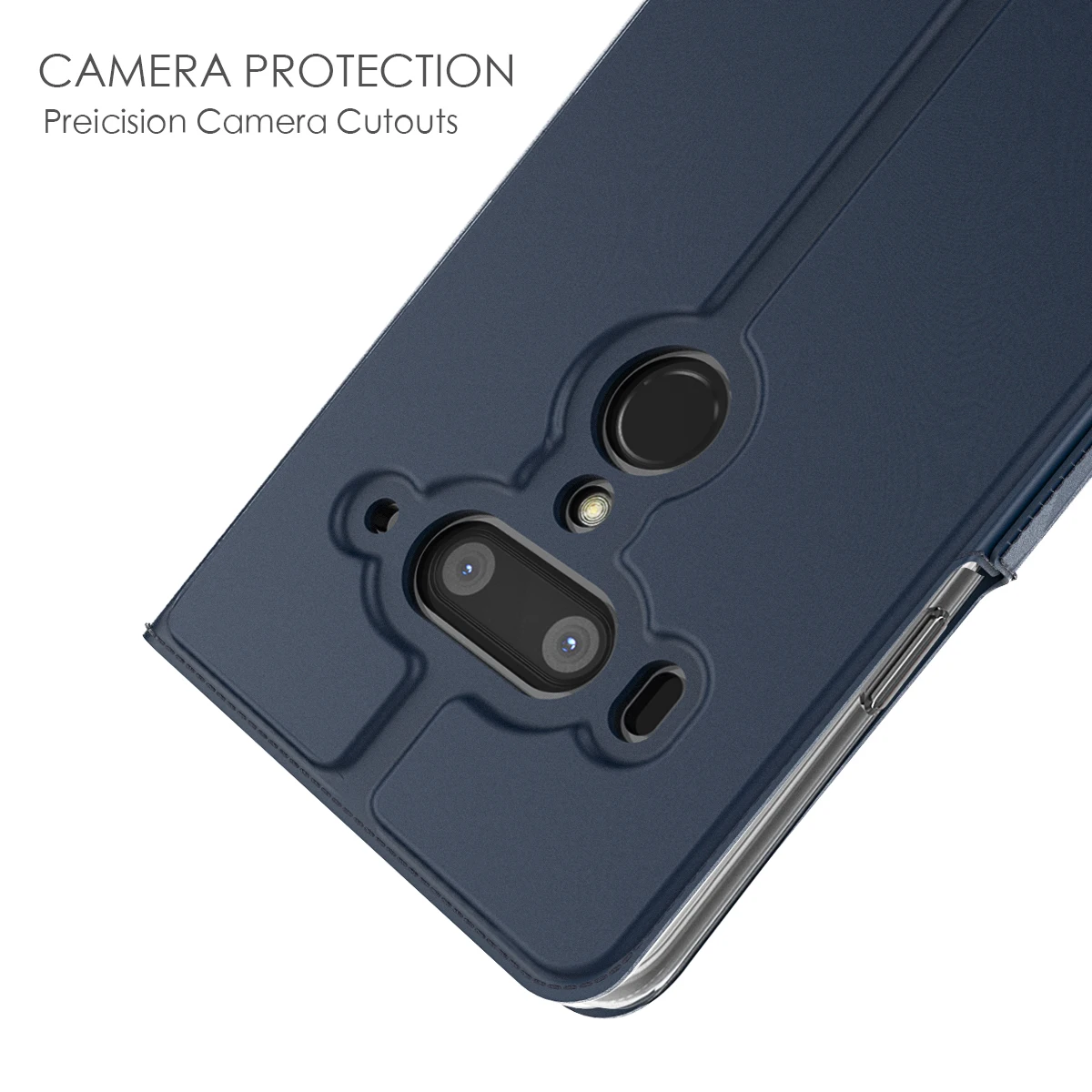 Чехол для HTC U12 Plus из искусственной кожи с откидной крышкой и подставкой чехол