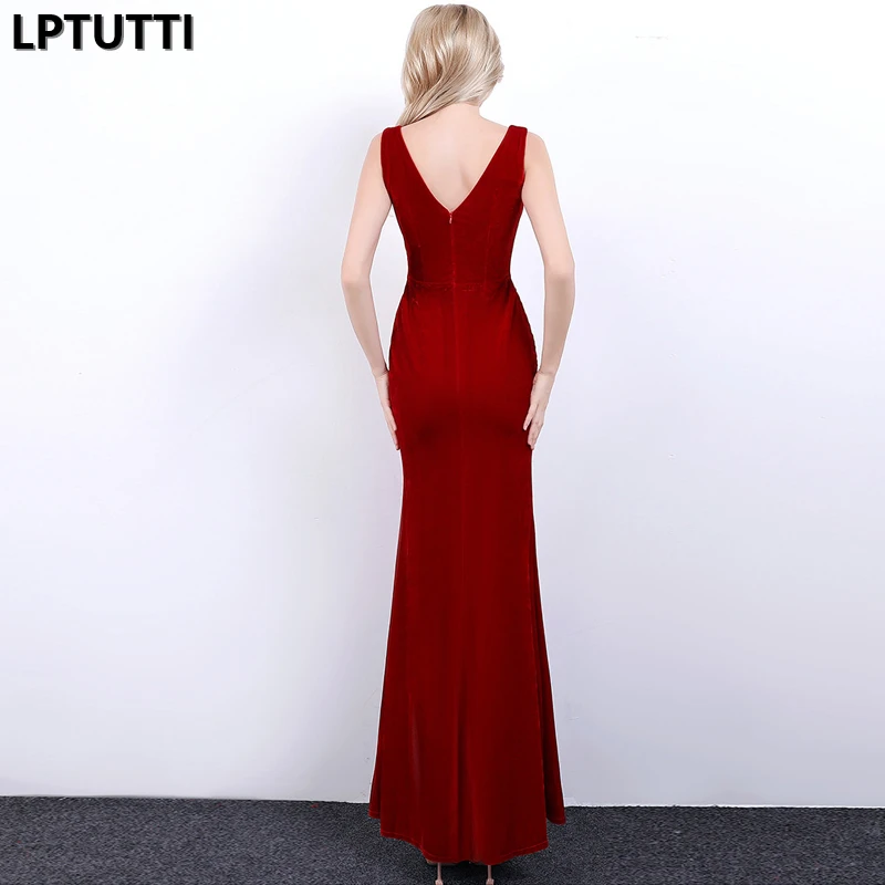 LPTUTTI Embroidery Crystal Gratuating New For Women Elegant Date Ceremony Party Prom Gown Formal Gala Luxury Long Evening Dress | Свадьбы и