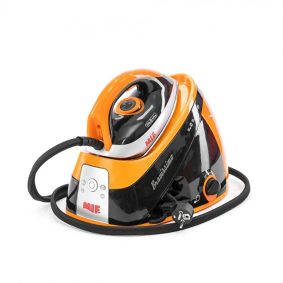 Steam iron 2200w 1.1L Fastheat Clothes ironing platform MIE Bravissimo machine Blacvk orange 1.5m hose |