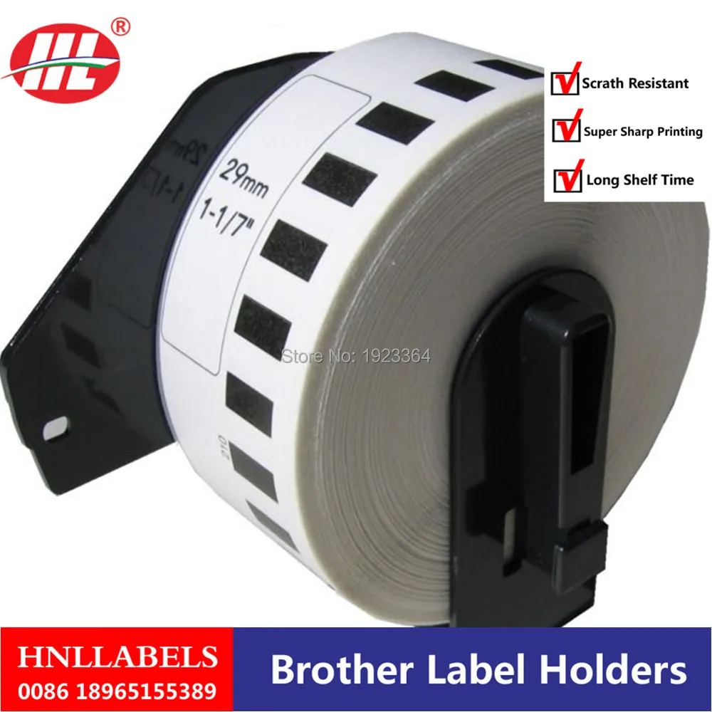 

100X Rolls Brother Compatible Labels Dk-22210 Dk 22210 2210 Dk22210 Dk2210 29mm X 30.48m Thermal Continuous Label