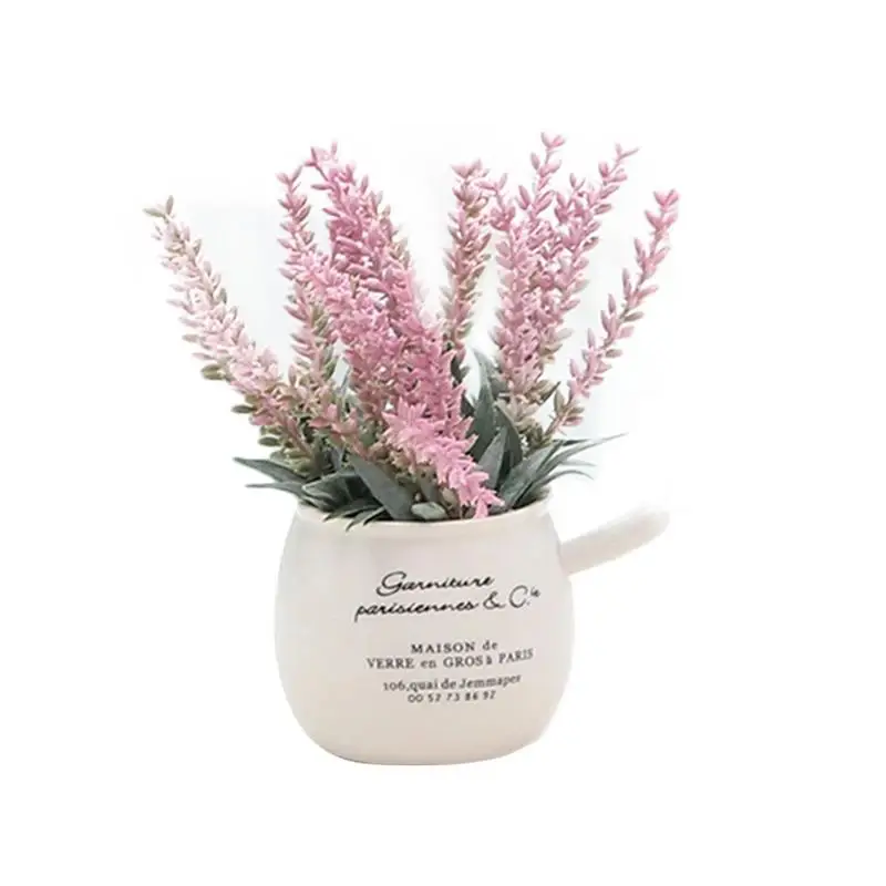 Лавандовые искусственные цветочные украшения искусственный цветочный горшок