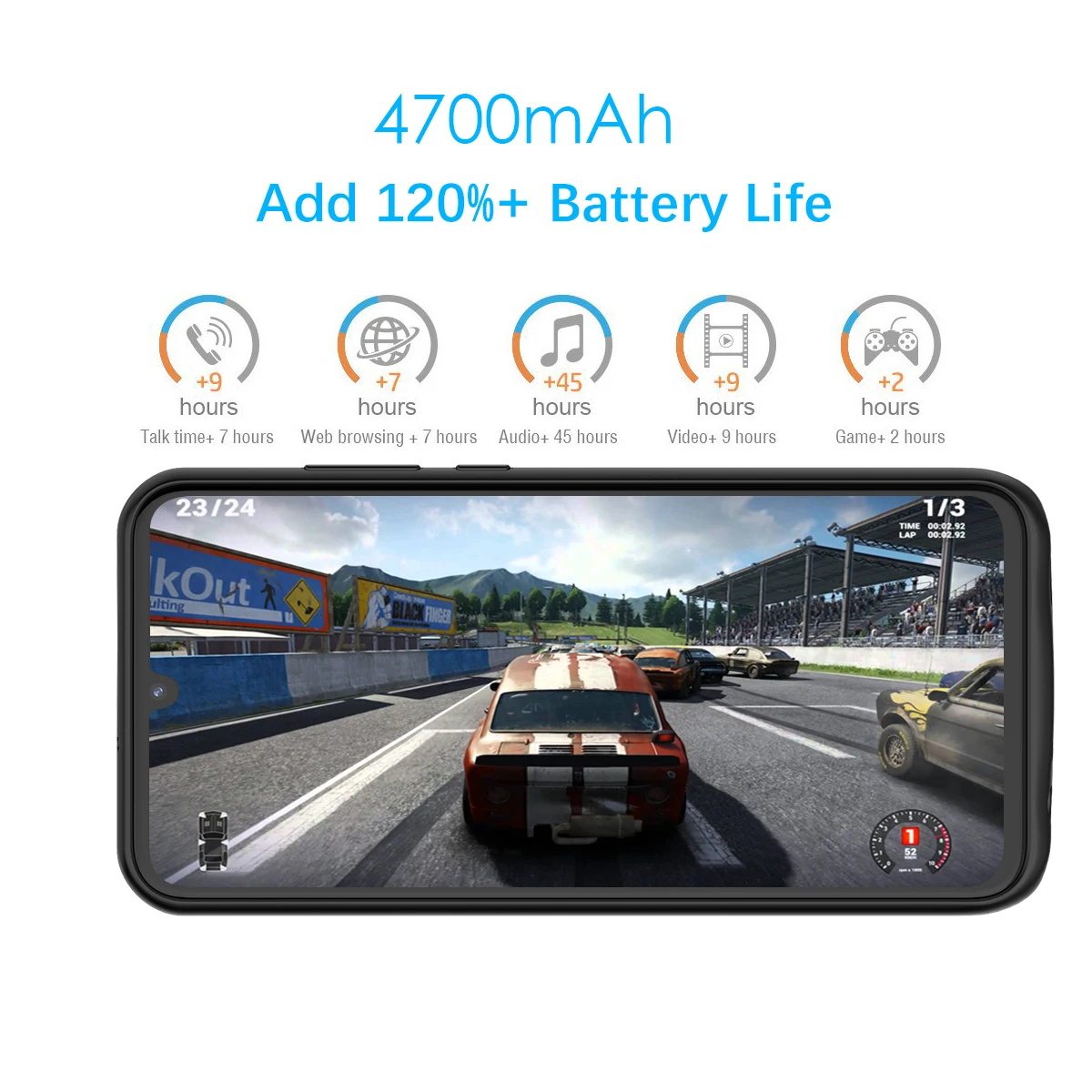 Чехол CASEWIN для Huawei P Smart 2019 зарядное устройство 4700 мАч запасное чехол Honor 10 Lite |