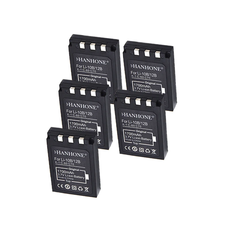 5 шт. 1700 мАч Li12B Li10B Li-10B Li-12B батарея для OLYMPUS U-300 600 800 810 410 1000 400 500 C-760 U810 765 U1000 70 U800 7000 |