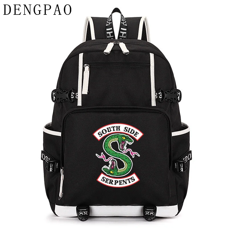 DENGPAO Riverdale ноутбук черный рюкзак для девочек мальчиков подростков mochila feminina