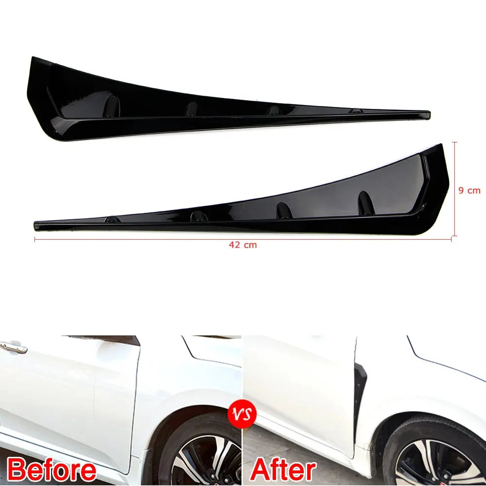 Накладка на переднее крыло автомобиля для Honda Civic 10th 2016 2017 2018 Air Vent Look|Спойлеры и