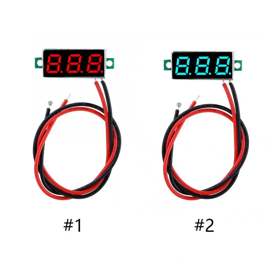 Mini Voltage Tester Panel 0.28 inch Voltmeter 3 digit DC Digital 2.5 30V LED Display|Измерители напряжения| |