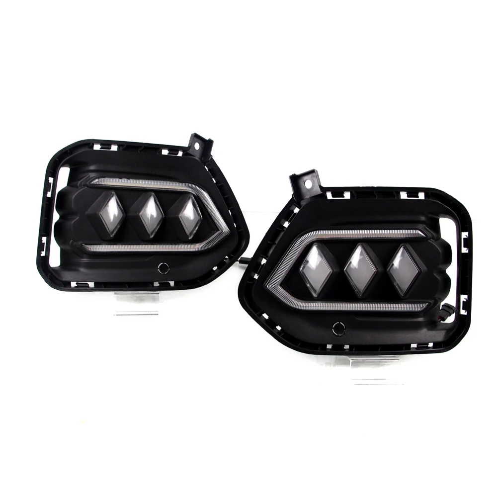 DRL противотуманная фара 3 цвета для Hyundai IX35 Tucson 2017 2018 Светодиодный дневной ходовой