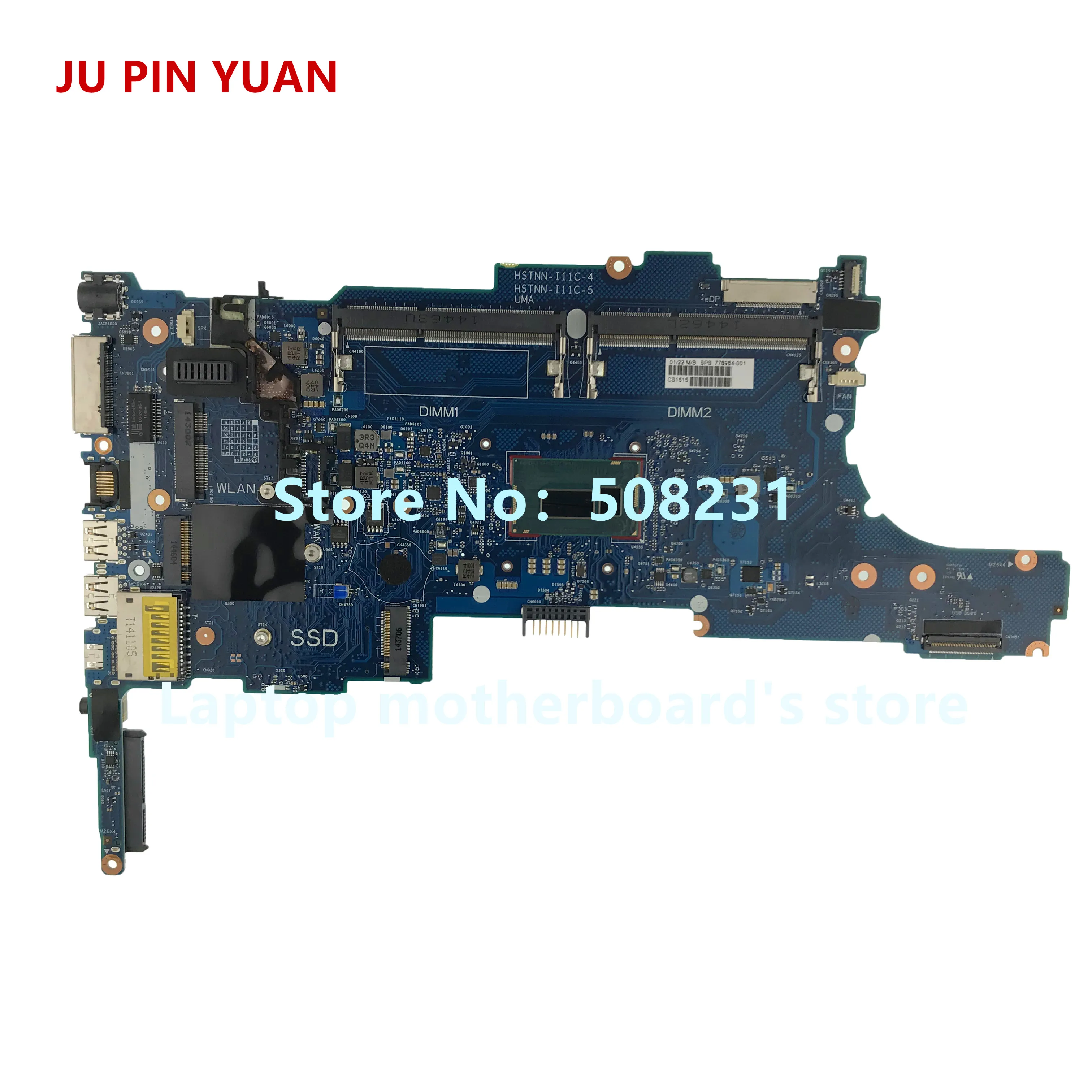 JU PIN YUAN 778964 601 001 для HP EliteBook 840 g1 материнская плата ноутбука с фотоэлементами