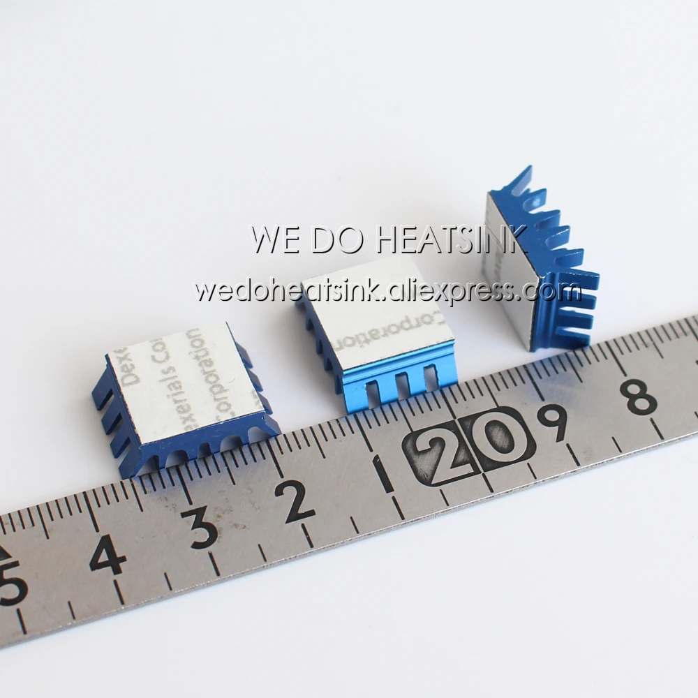 20 шт. алюминиевые радиаторы с двусторонней лентой 13x14x6 5 мм|heat sink|heat cooleraluminium sink |