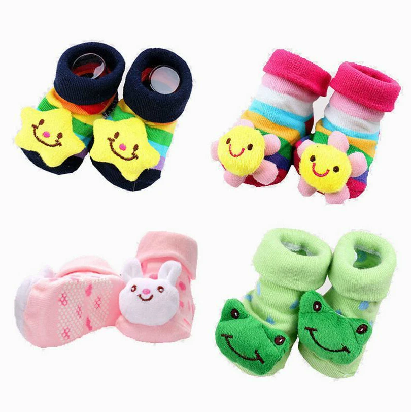 1 Pair Kawaii Cotton Baby Socks Rubber Anti Slip Floor Cartoon Kids Toddlers Autumn Spring Fashion Animal Newborn Cute Patterns |
