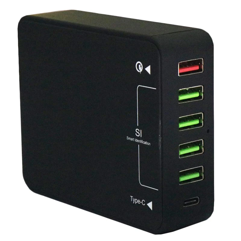 Быстрая зарядка 3 0 5 портовое Зарядное устройство Usb Type C умное быстрое зарядное