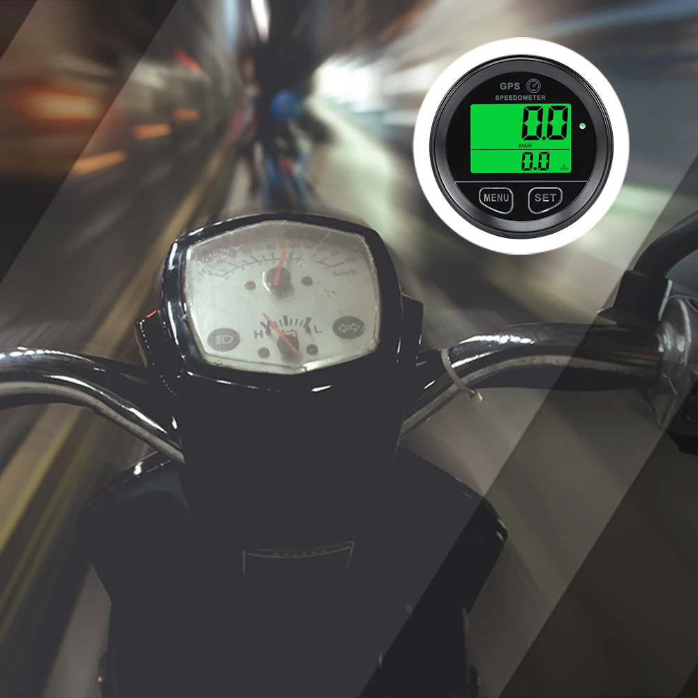 60 мм GPS Спидометр Одометр ЖК цифровой пыленепроницаемый Kmh для автомобиля