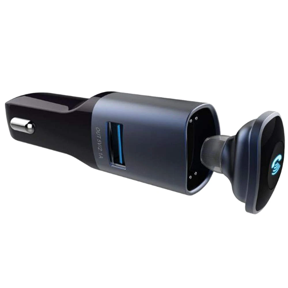 2 в 1 USB Автомобильное зарядное устройство 5 В/2.1A с беспроводной Bluetooth 4 0 гарнитура