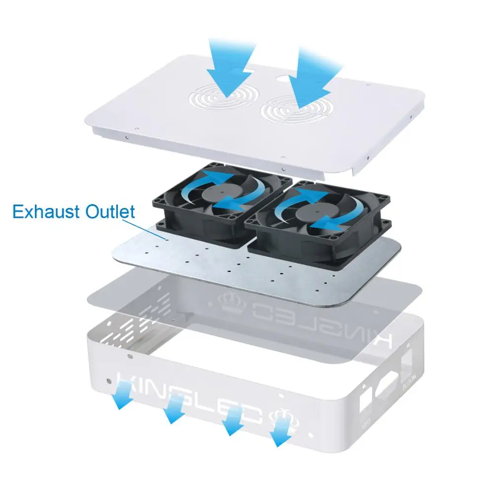 Светодиодный светильник для выращивания kingled полный спектр 1000 Вт комнатных