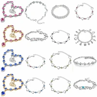 stylish wedding bracelet chain hand bangle crystal women rhinestone beaded stylish and unique design