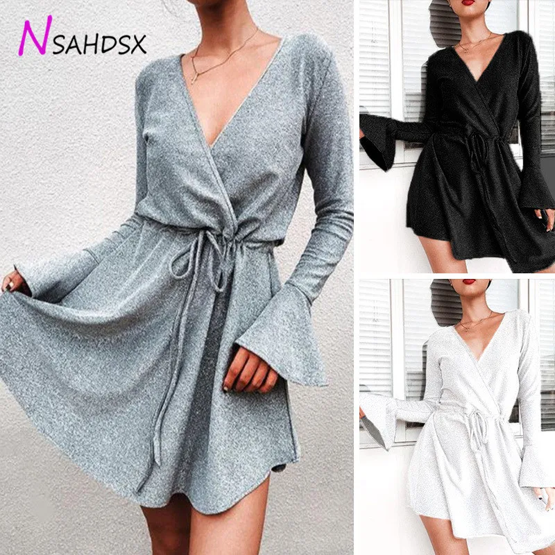 Пляжное платье уличные взрывы 2019 женские мини-платья летние новые европейские