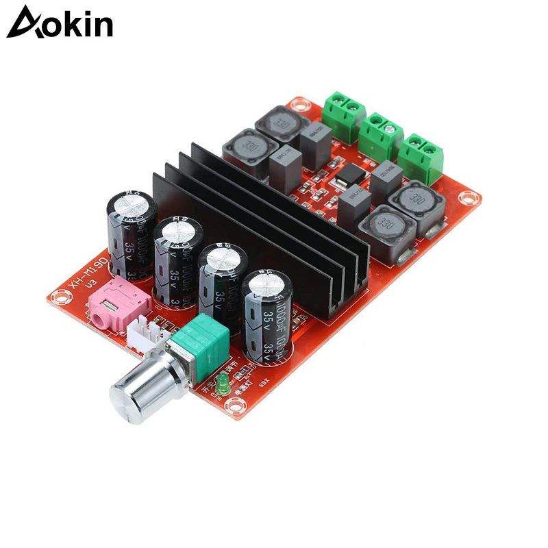 

XH-M190 TDA3116D2 High Power Digital Amplifier Board TPA3116 Two Channels Audio Amplifier Module 12-24V
