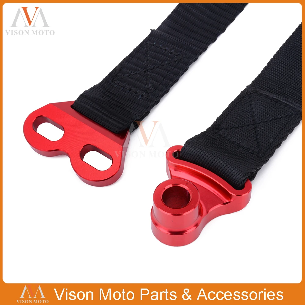 Front Rear 470MM 325MM Rescue Strap Pull Safety Belt For Honda Yamaha Kawasaki CRF XR YZ WR WRF TTR KXF KLX CRF250 CRF450 YZ250 |