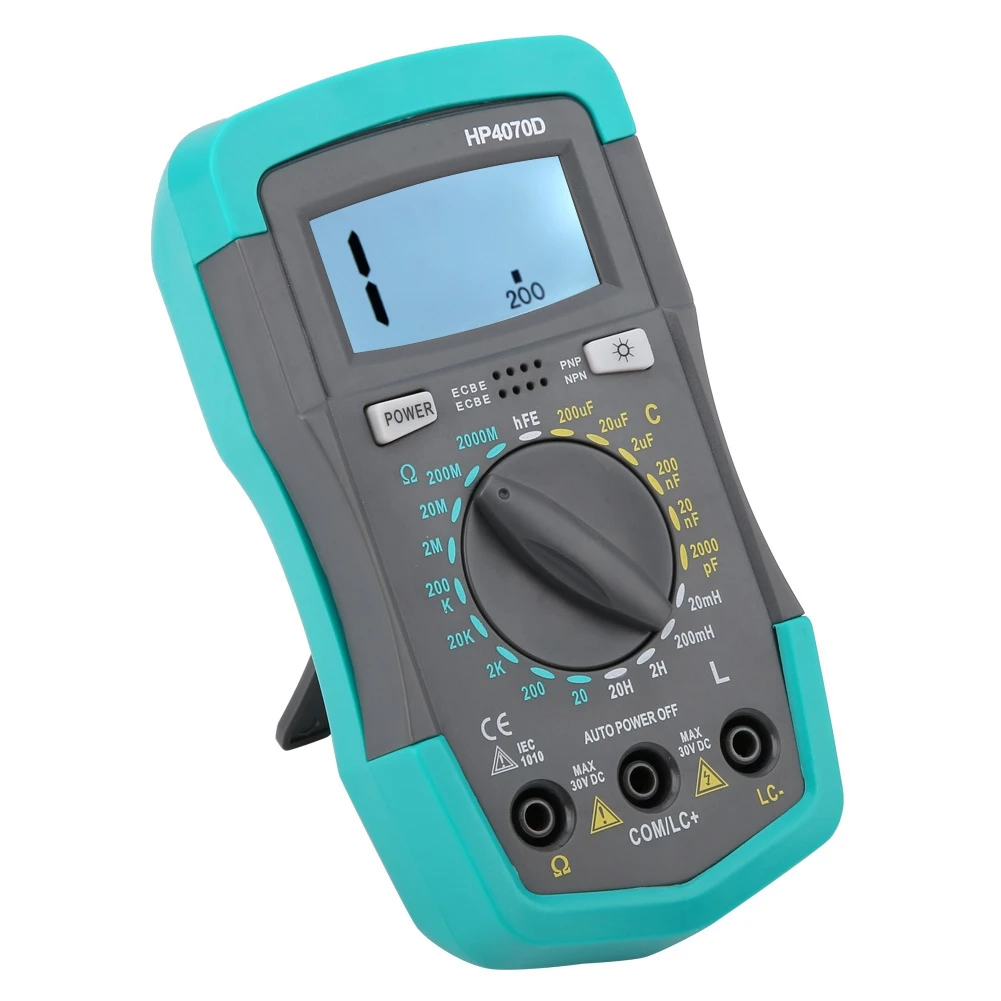 HP4070D ЖК дисплей Цифровой мультиметр Измеритель сопротивления измеритель емкости