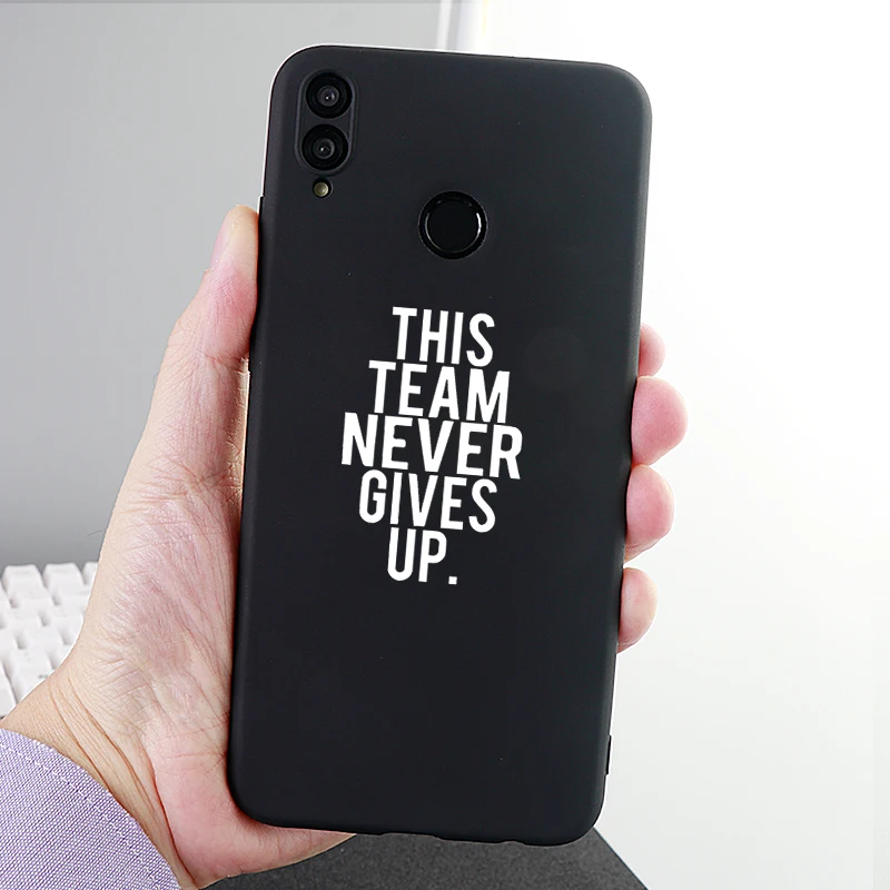 Чехлы для телефонов с буквенным принтом huawei Honor Note Mate10 Pro 20X Nova3 3i чехол никогда не