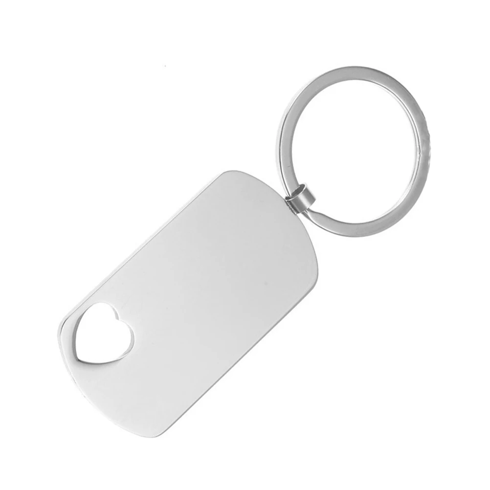 1 шт. брелок для ключей модный полый из нержавеющей стали мужчин и взрослых женщин