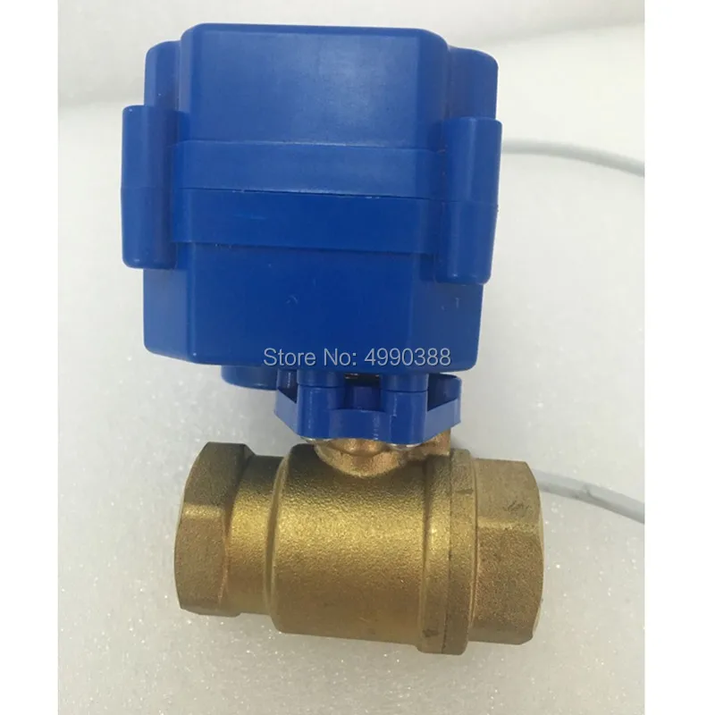 Бесплатная доставка DN32 11/4 &quotлатунный двухсторонний Электрический шаровой кран