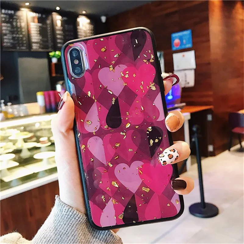 Lovebay чехол для телефона iPhone 6 6s 7 8 Plus X XR XS Max роскошный блестящий яркий фольга