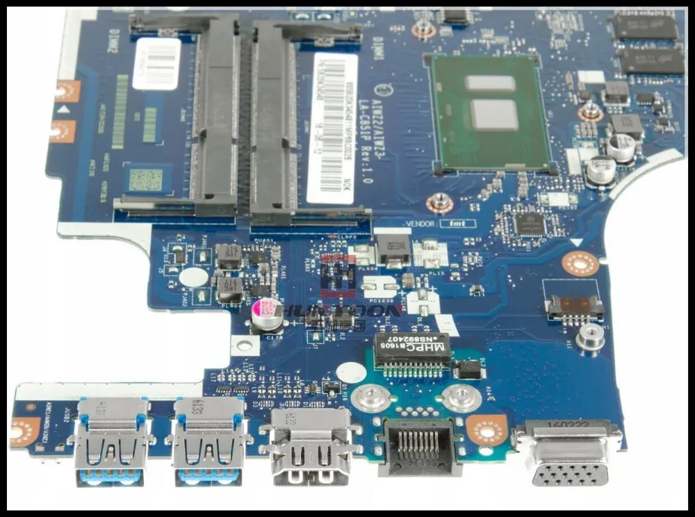 Высококачественная материнская плата AIWZ2/AIWZ3 для Lenovo 500-14ISK FRU:5B20K34548 SR2EZ LA-C851P 2 5 GHZ R7