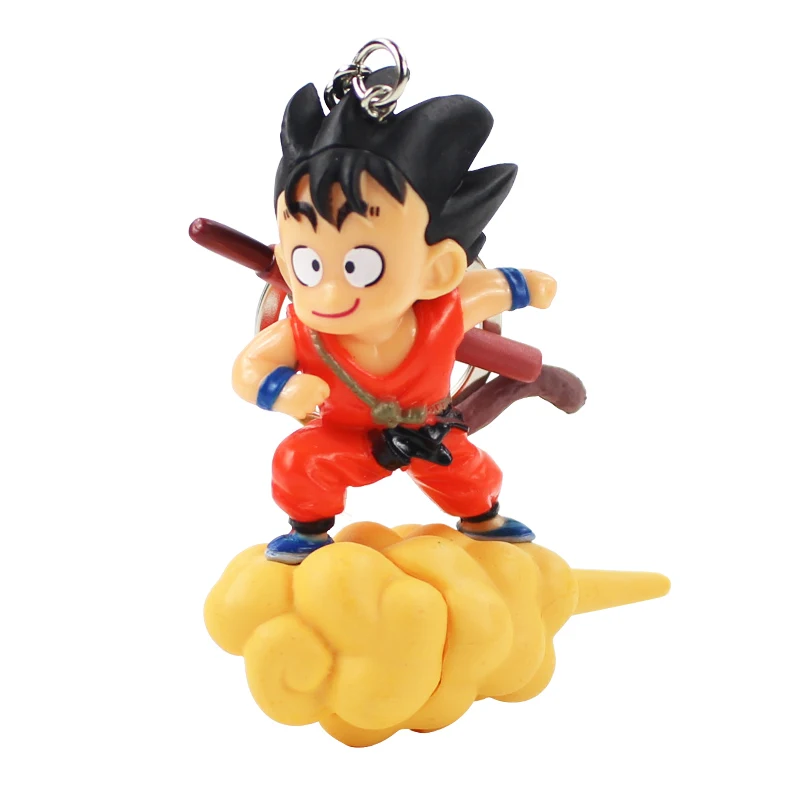7 см Dragon Ball Z Super Saiyan Son Goku Capriola Cloud Key Bin Baby цепочка для ключей из ПВХ Игрушечная