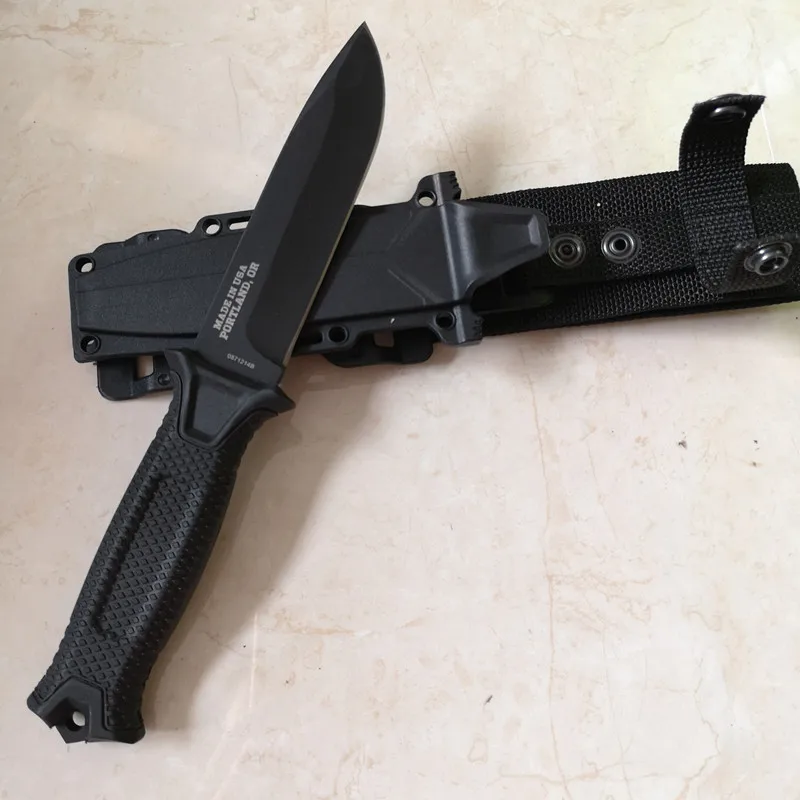 

Охотничий нож с фиксированным лезвием 12C27, стальная резиновая ручка, тактические походные ножи Srvival с ножнами