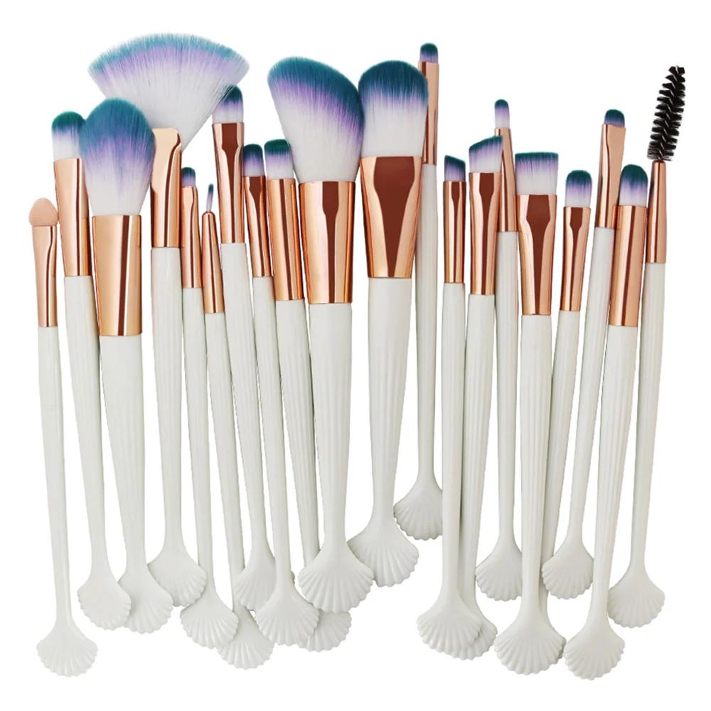 Ovonni 20 шт. Brochas Maquillaje основа Форма кисти для макияжа ультра мягкие волокна волос