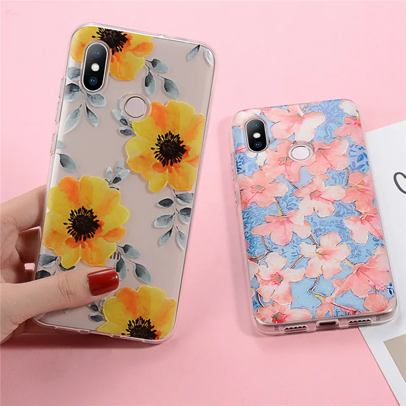 Lovebay чехол 3D рельеф цветочный для Xiaomi mi 8 мягкие розы защитная накладка на заднюю