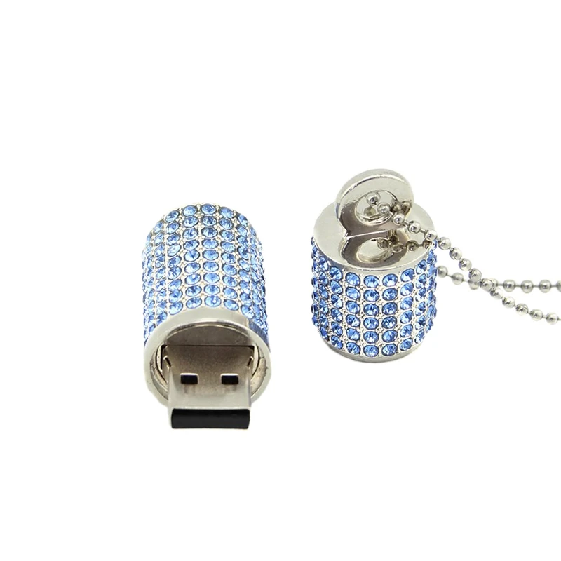 Флешка Usb флешка U диск USB 2 0 привод ирландский алмаз кристальная память ожерелье
