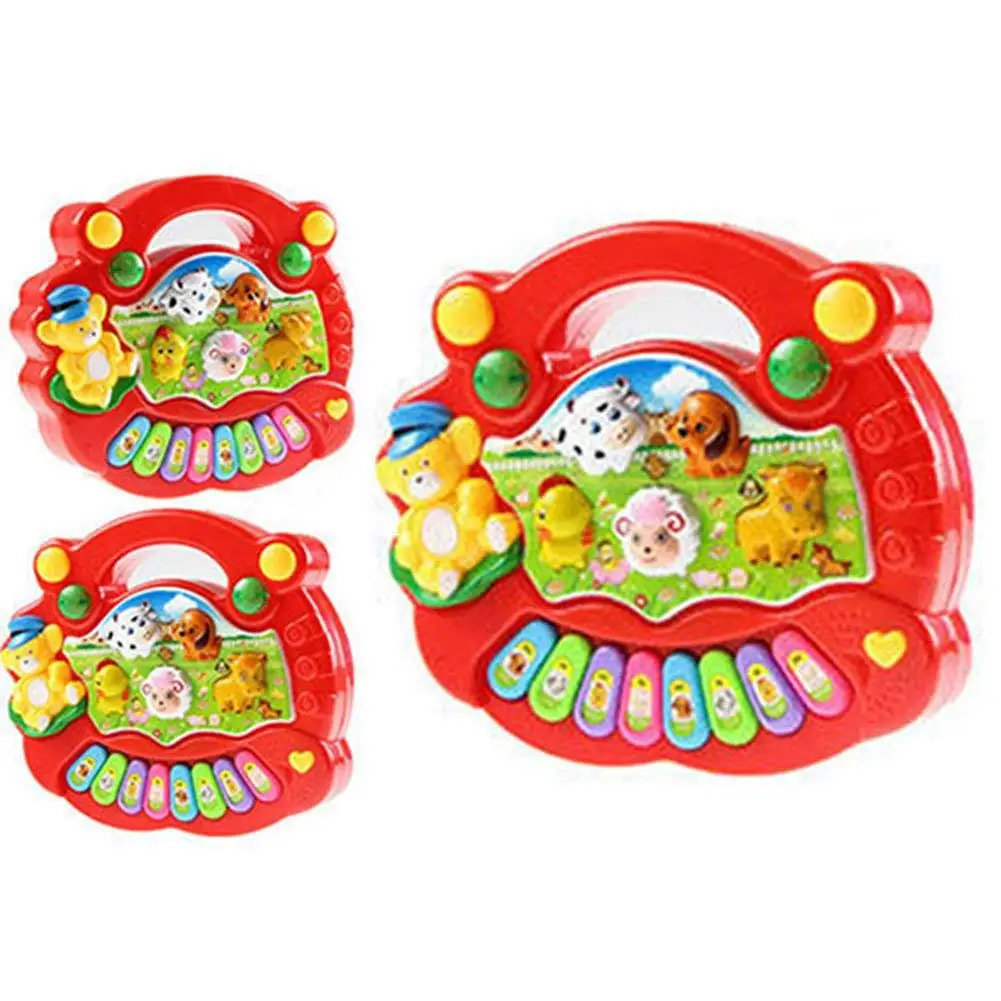 FBIL-Early Education 1 Year Olds Baby Toy Animal Farm Piano Music Developmental Toys Musical Instrument for Children &amp Ki | Игрушки и