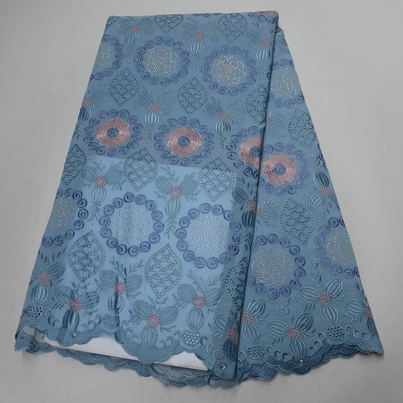 

2019 Latest stones Swiss voile lace in Switzerland high quality french cord cotton African dry Korean lace fabric for women men