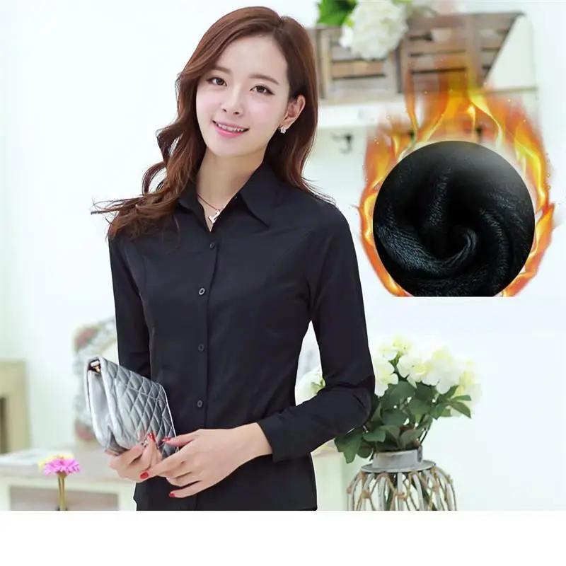 Осень-зима Костюмы Лето 2018 топы и блузы Camicia Donna женщины плюс Размеры Slim Fit Офис с