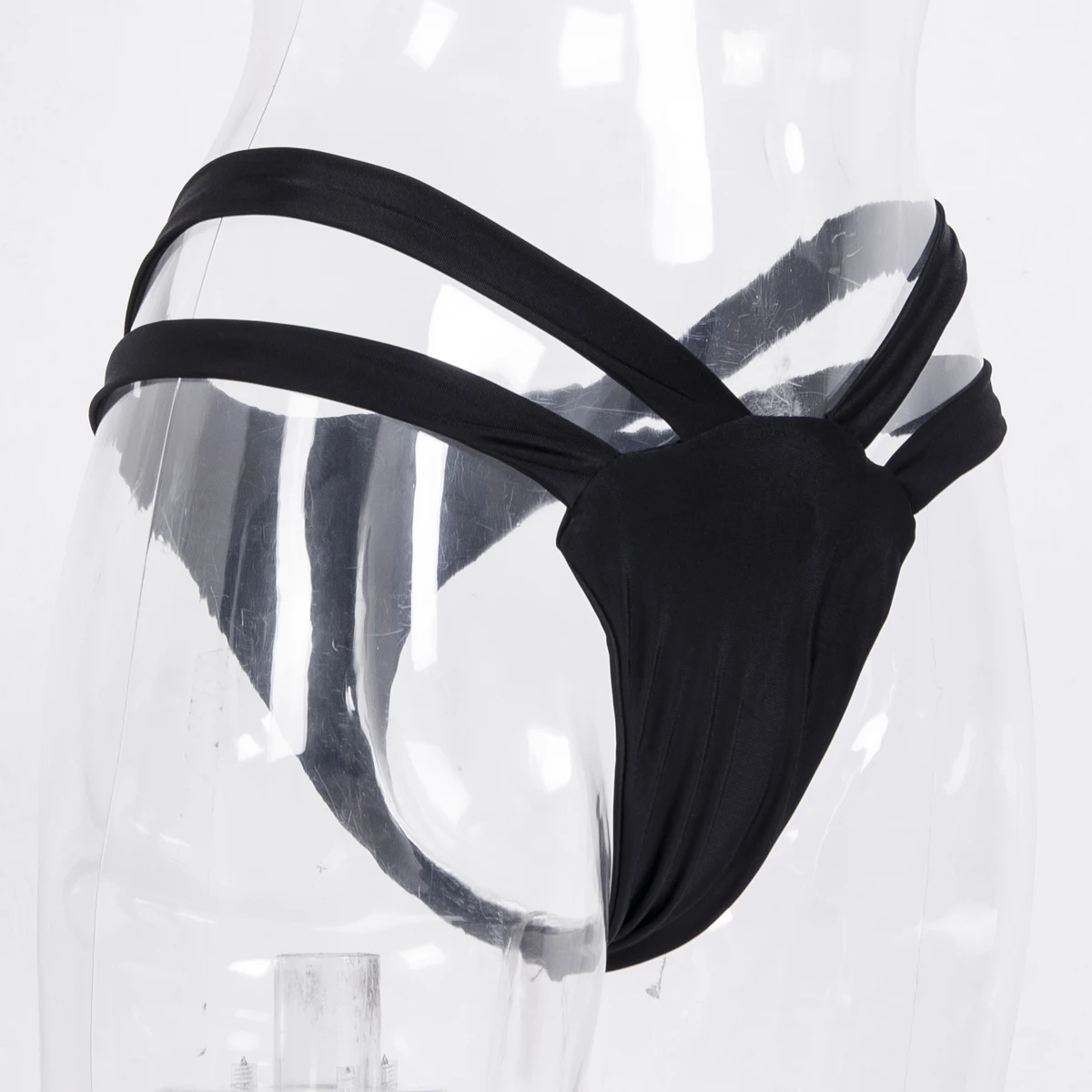 2019 New hot sale black V shape sexy brazilian bikini bottom women swimwear swimsuit trunk tanga micro briefs Panties Underwear |