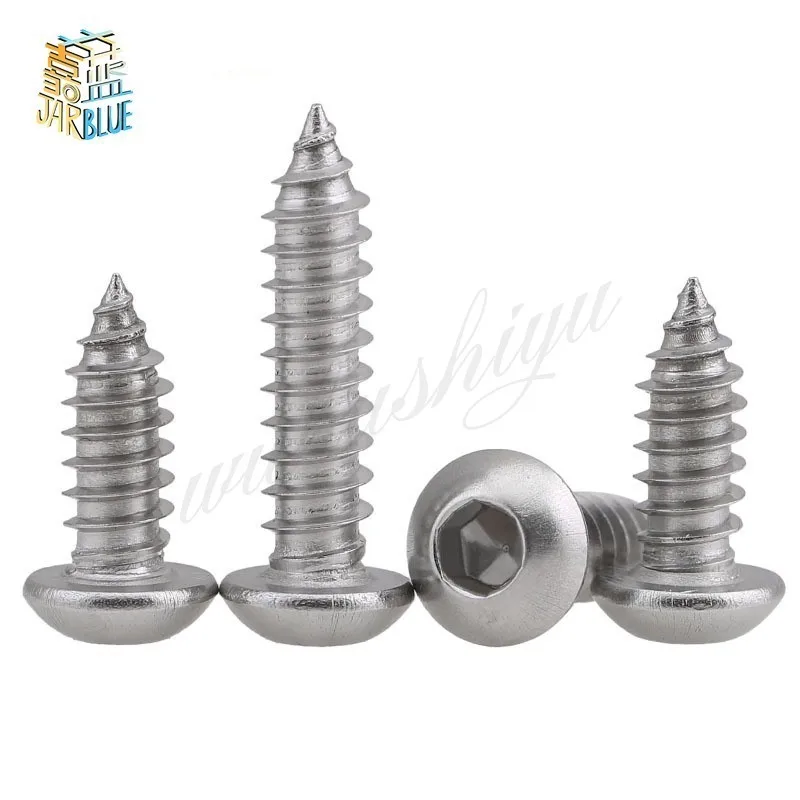 

M3 M4 M5 M6 304 Stainless Steel Round Head Six Angle Self Attack Screw Head Six Angle Self Tapping Screws