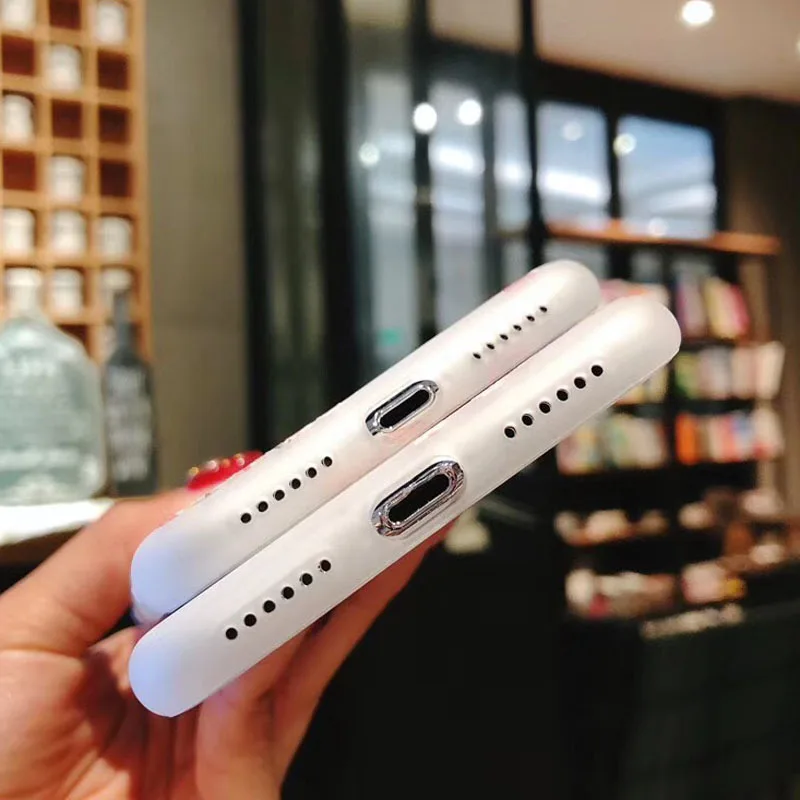 3D Цветочный силиконовый чехол для телефона Iphone 7 8 Plus Xs Max Xr розовые цветочные
