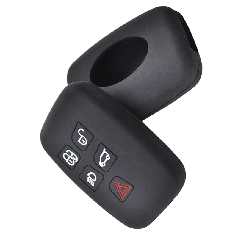 Прочный силиконовый чехол для ключей Land Rover 5 кнопок ключ обнаружения 4 Freelander 3 Range