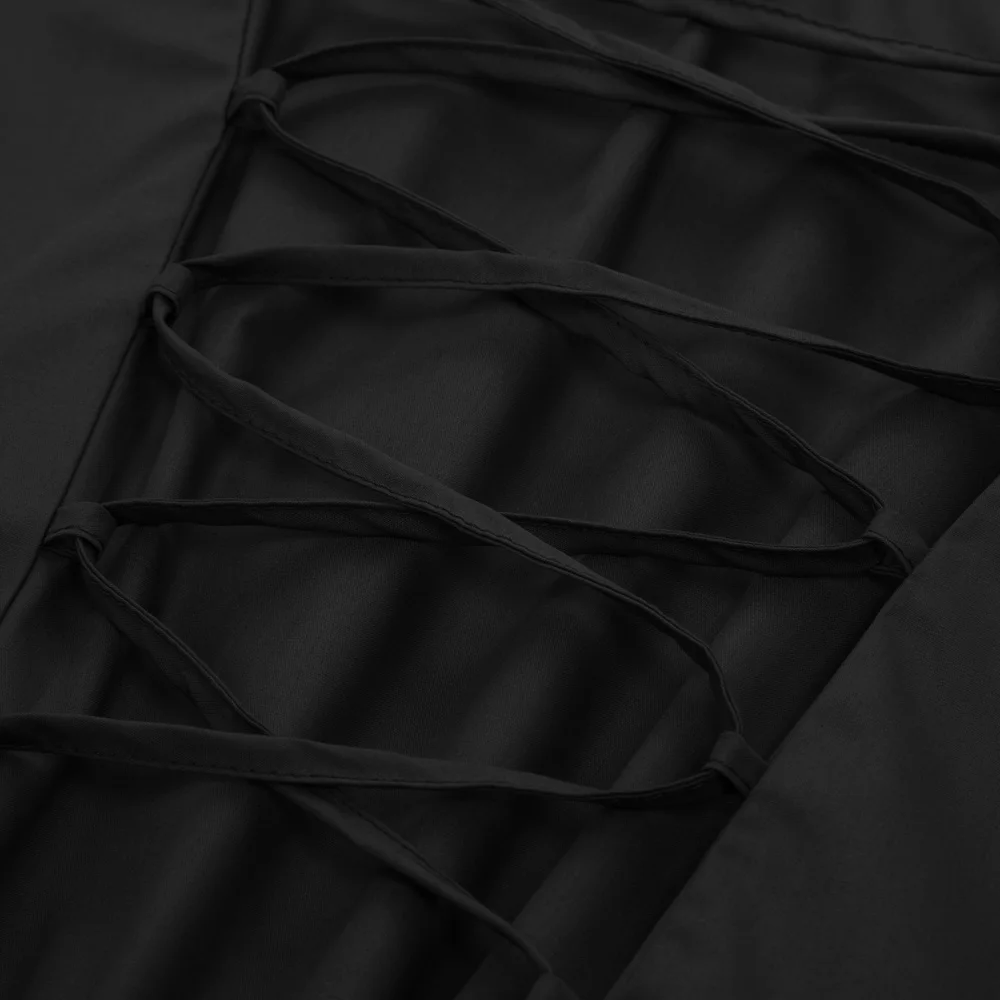 Для женщин стимпанк в стиле панк без рукавов с вырезом форме буквы V Ретро Винтаж