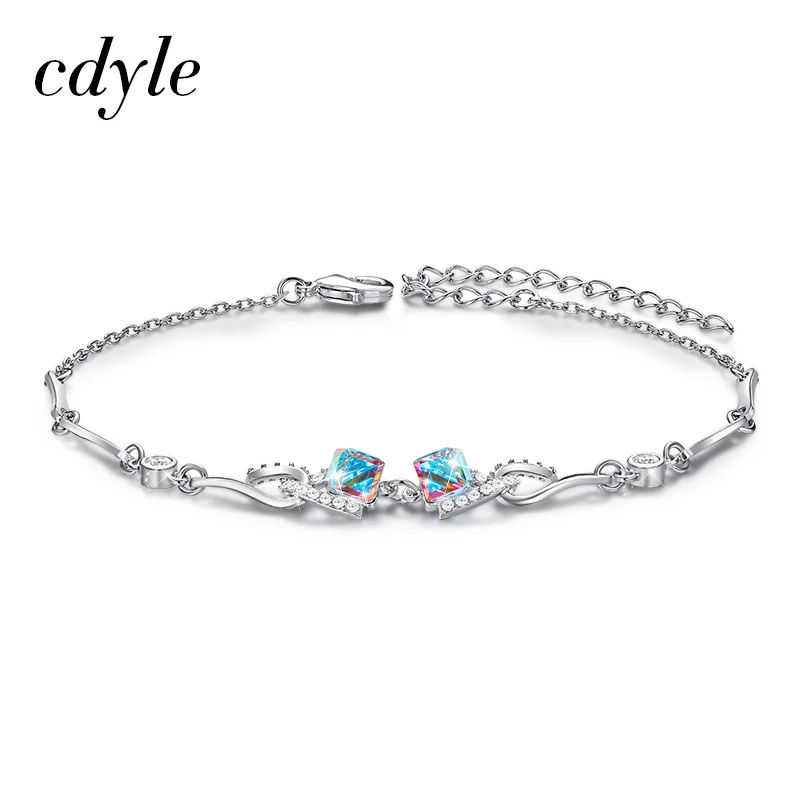 Cdyle украшенный кристаллами женские модные ювелирные изделия Свадебный