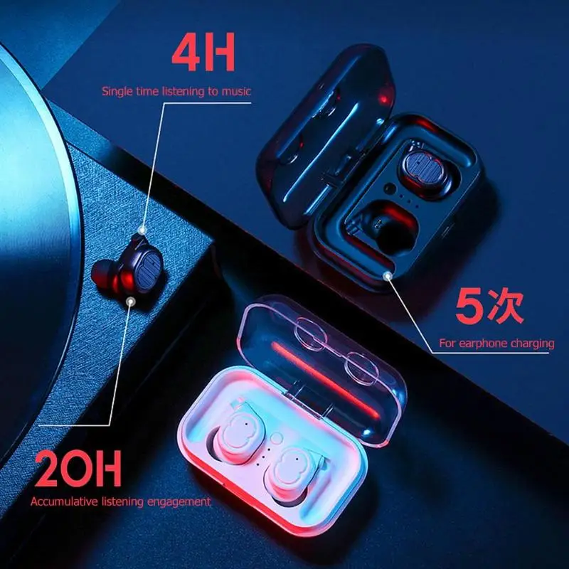 Мини TWS8 Беспроводной наушники Bluetooth V5.0 спортивные сенсорный наушники-вкладыши |