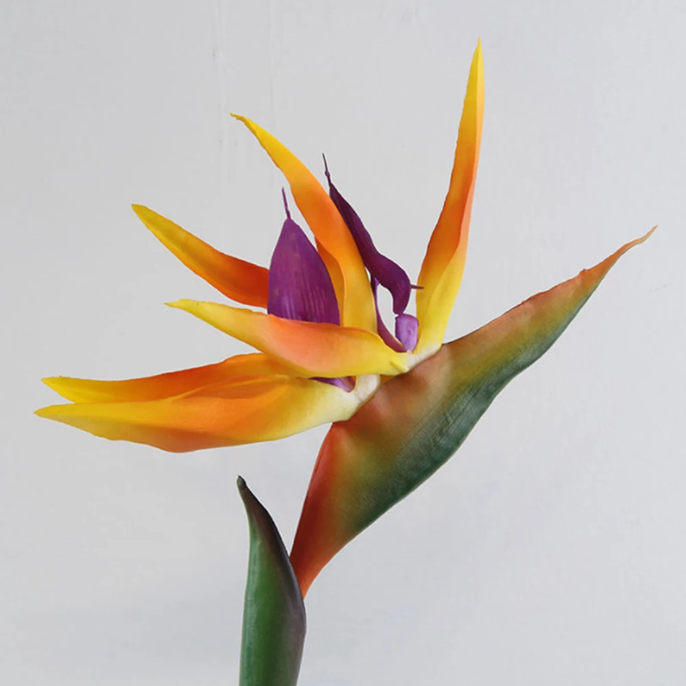Искусственный цветок птица рая поддельные растения шелковые Strelitzia Reginae домашний