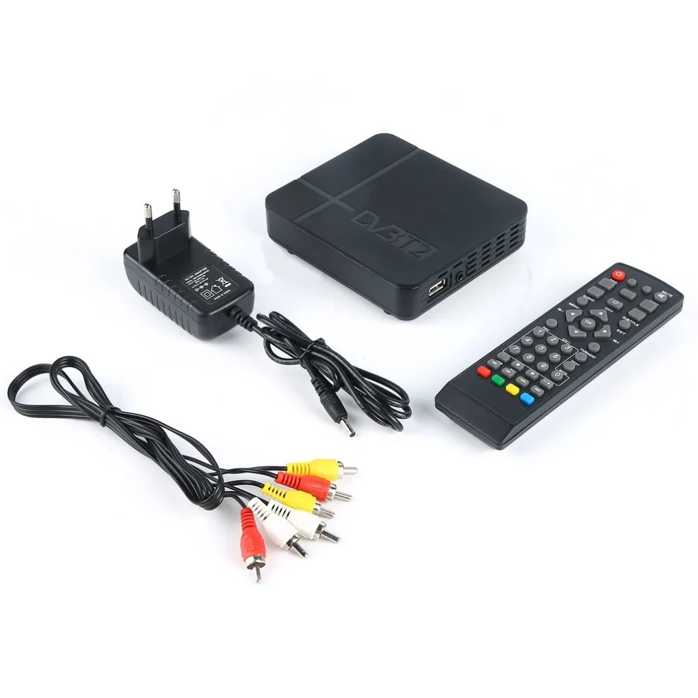 ЕС Plug приемник сигнала ТВ полностью для Dvb T цифровой наземный T2 H.264 Таймер Без
