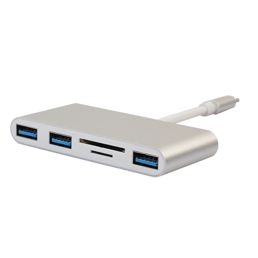 TYPE-C к USB3.0 многопортовый адаптер + SD/TF кардридер для Apple MacBook | Компьютеры и офис