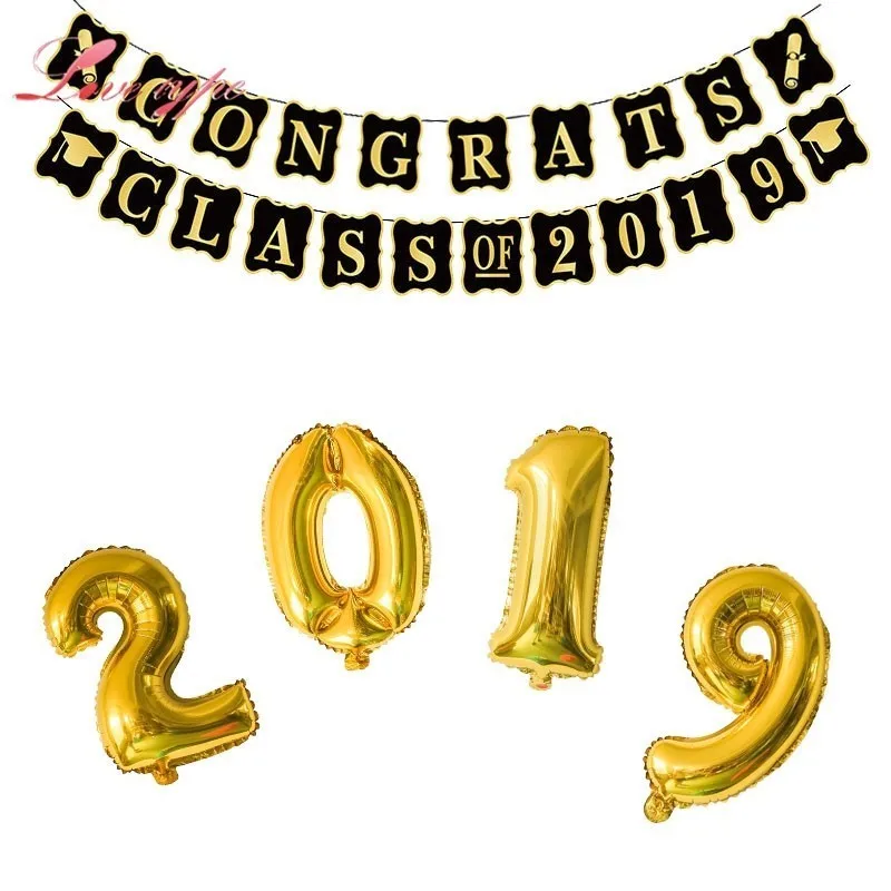 1 комплект 2019 класс набор для выпускного одноразовая посуда Кепка бакалавра