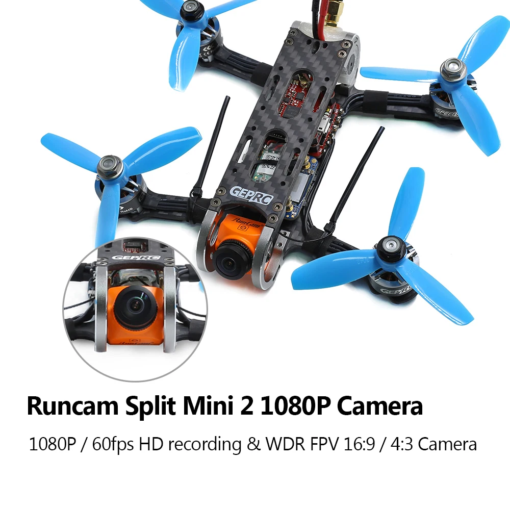 Гоночный Дрон GEPRC Cygnet3 Pro 145 мм FPV с камерой 1080P 3600KV двигатель Frsky XM + приемник 48CH F4 1507