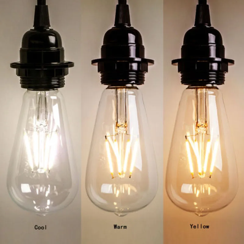 2 W-8 W Edison ST64 E27 винтажный Ретро винт светодиодный лампочка накаливания | Дом и сад